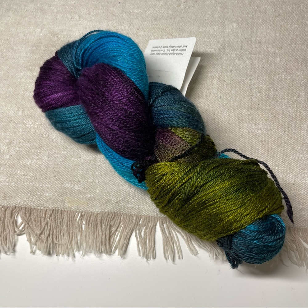 NWT. Interlacements Hand Dyed Yarn. Color - 220 , 50/50 merino/silk